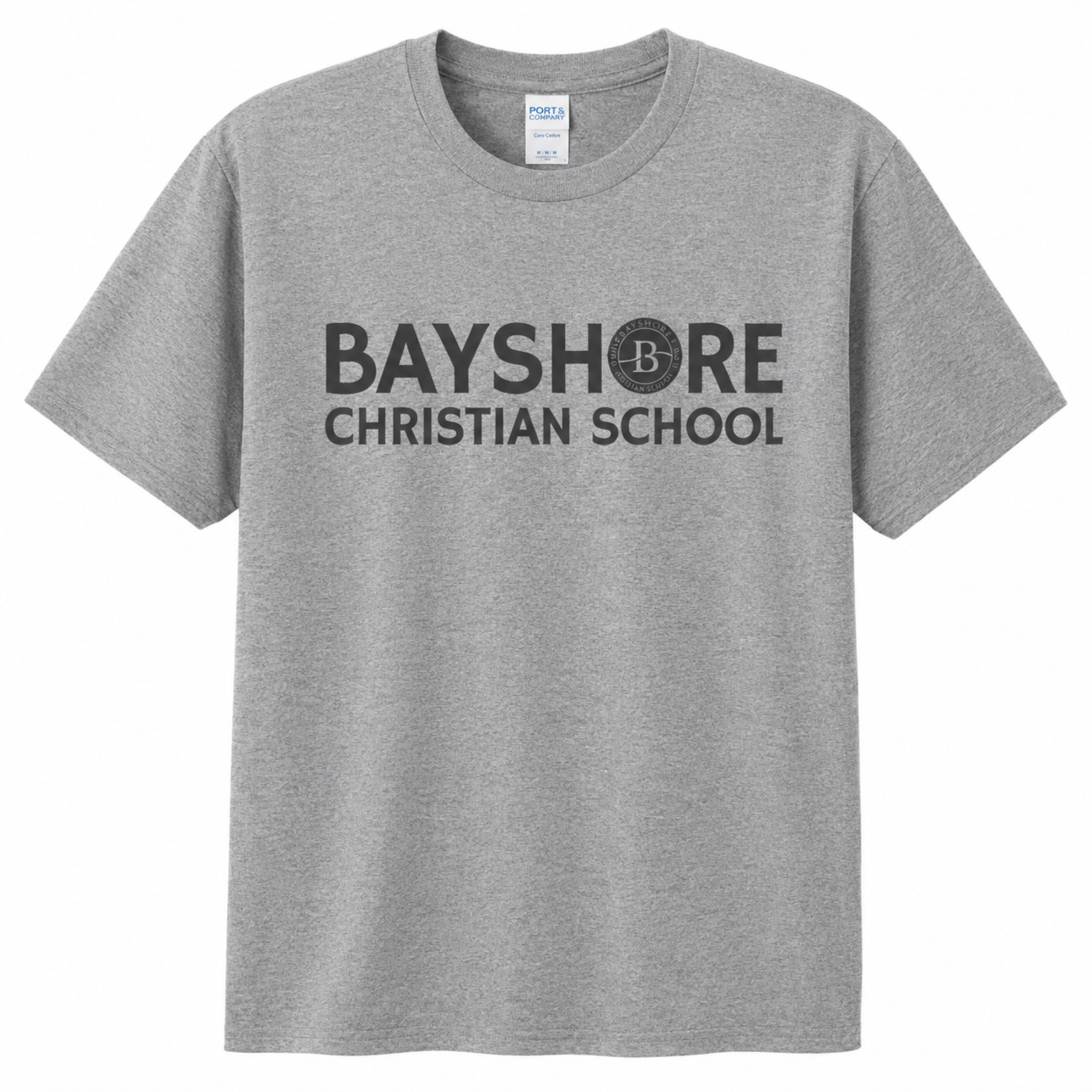 Grey Bayshore Christian School Shirt