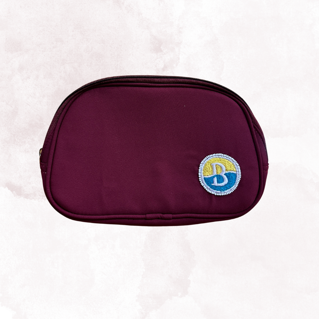 Maroon Beaded Crossbody Bag (Bhavna Kanakia)