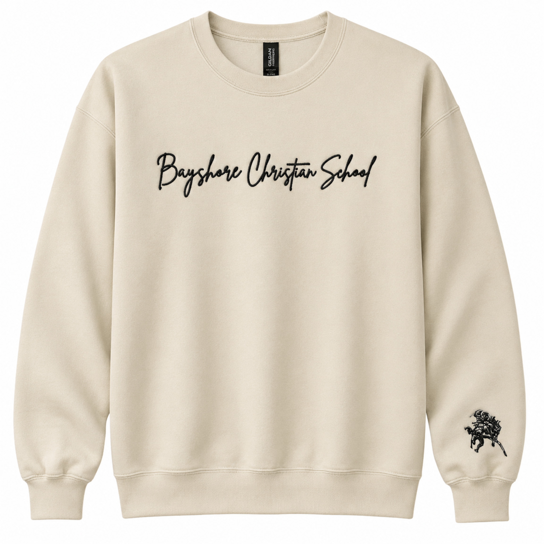 Embroidered Faith Warrior Sweatshirt (Cream)