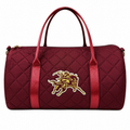Maroon Embroidered Mini Duffle (Bhavna Kanakia)