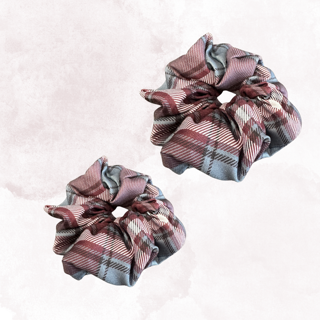 Plaid Scrunchies (Bhavna Kanakia)