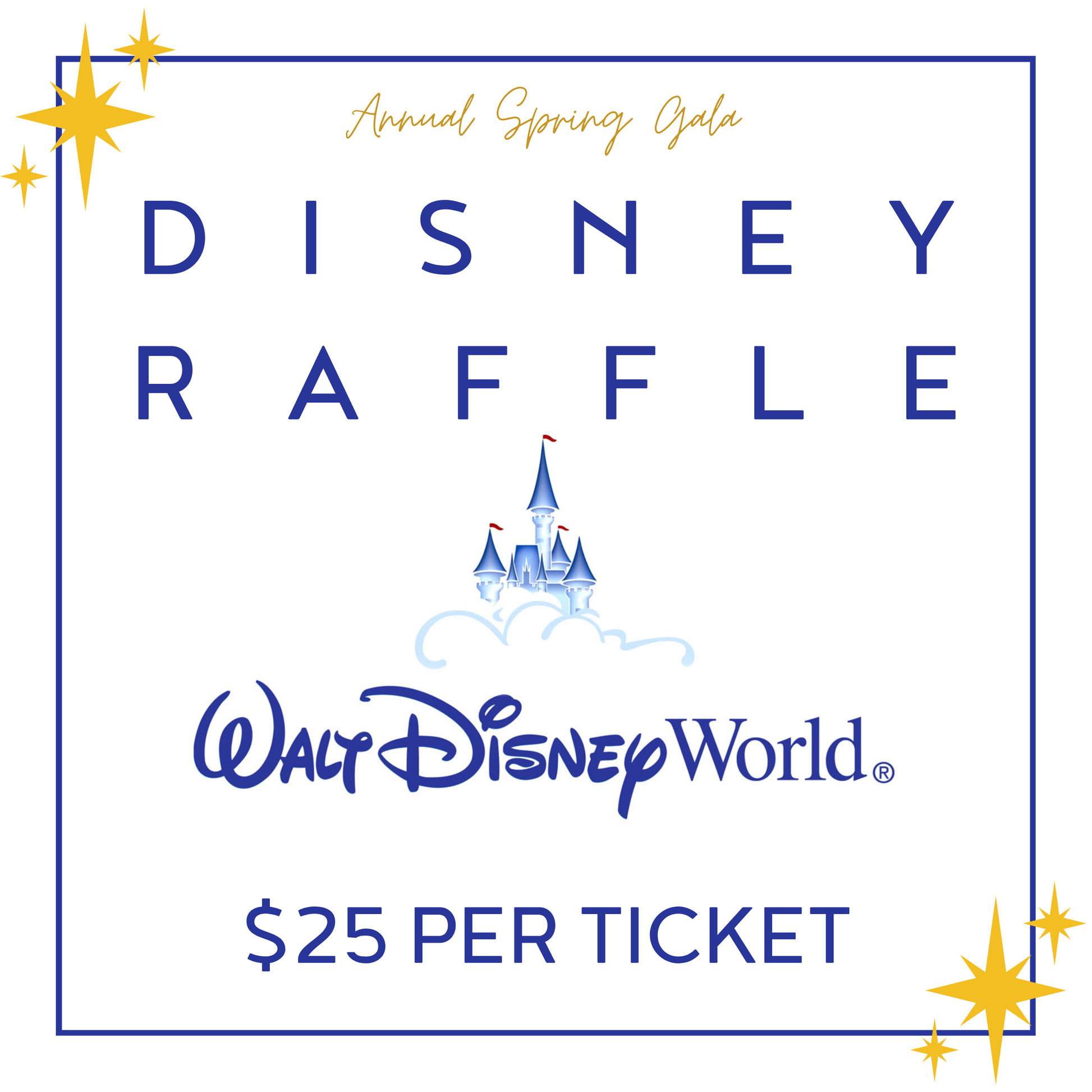 Disney Raffle (4 Tickets to the Disney Park of your Choice)